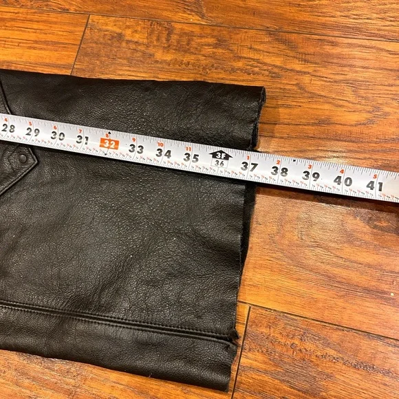 Harley Davidson men’s Stock II leather chaps black size Medium - Picture 7 of 7